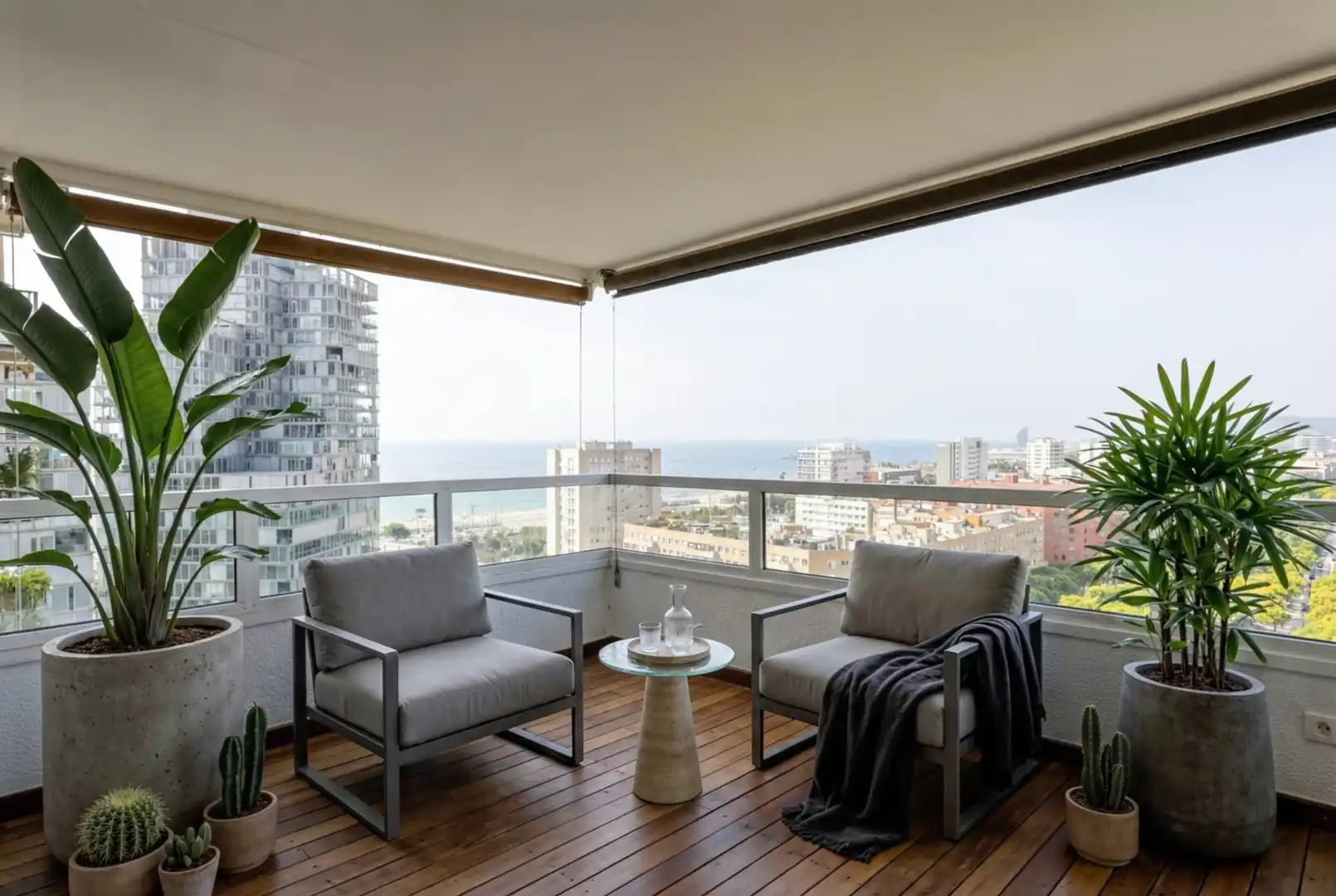 Terrasse von Wohnungen zum Verkauf in Barcelona mit Klimaanlage, Heizung und Parkett