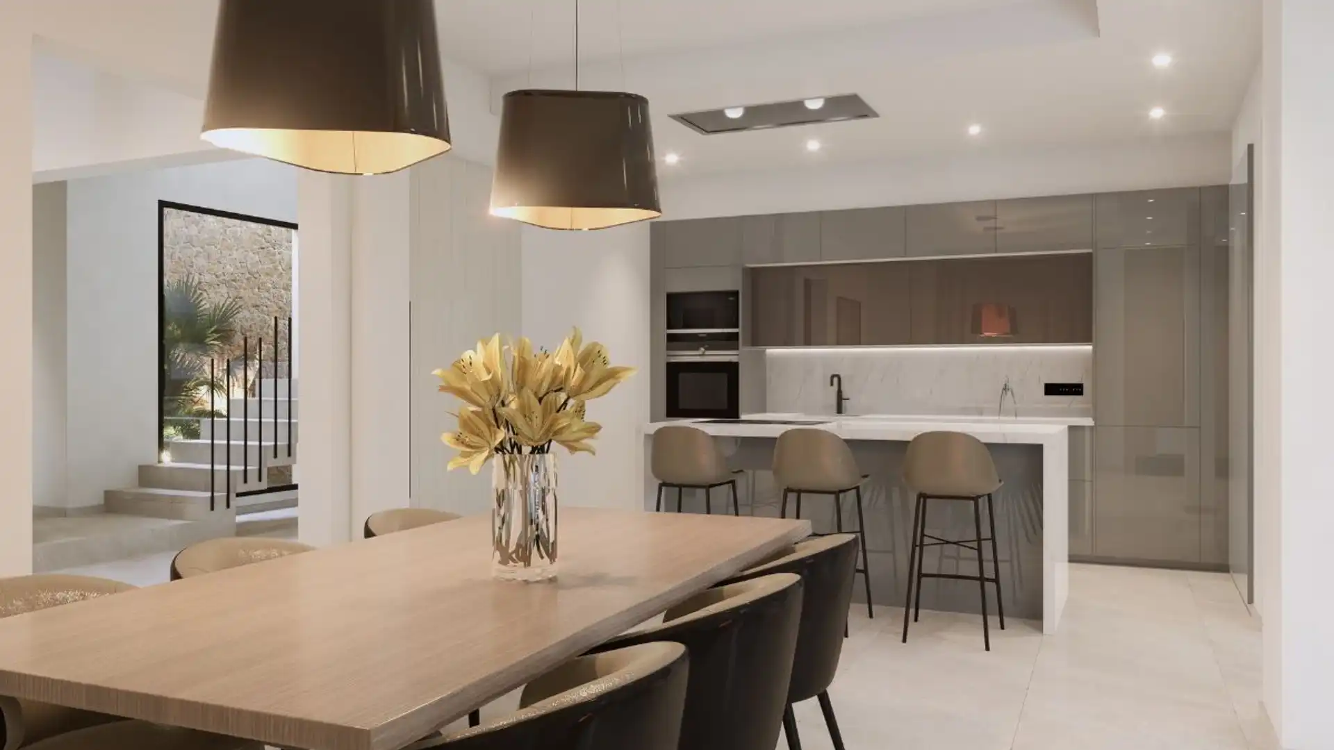 Cocina de Casa adosada en venta en Cassà de la Selva con Terraza, Trastero y Amueblado