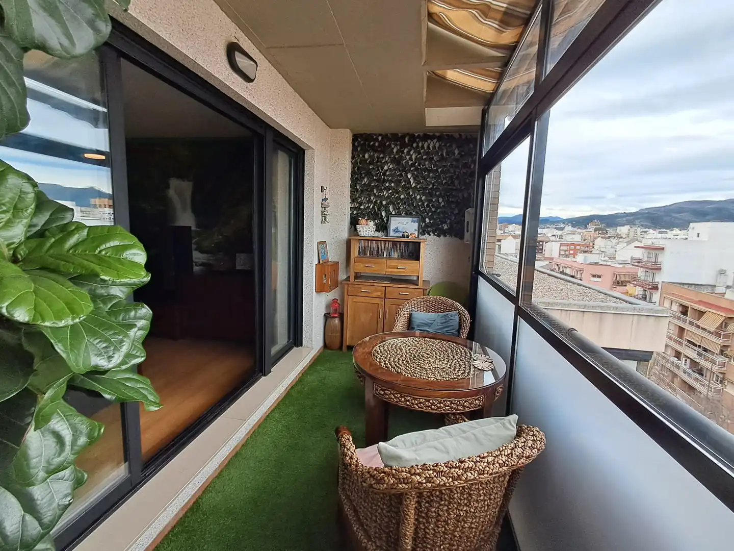 Balcony of Attic for sale in Gandia  with Air Conditioner, Parquet flooring and Terrace