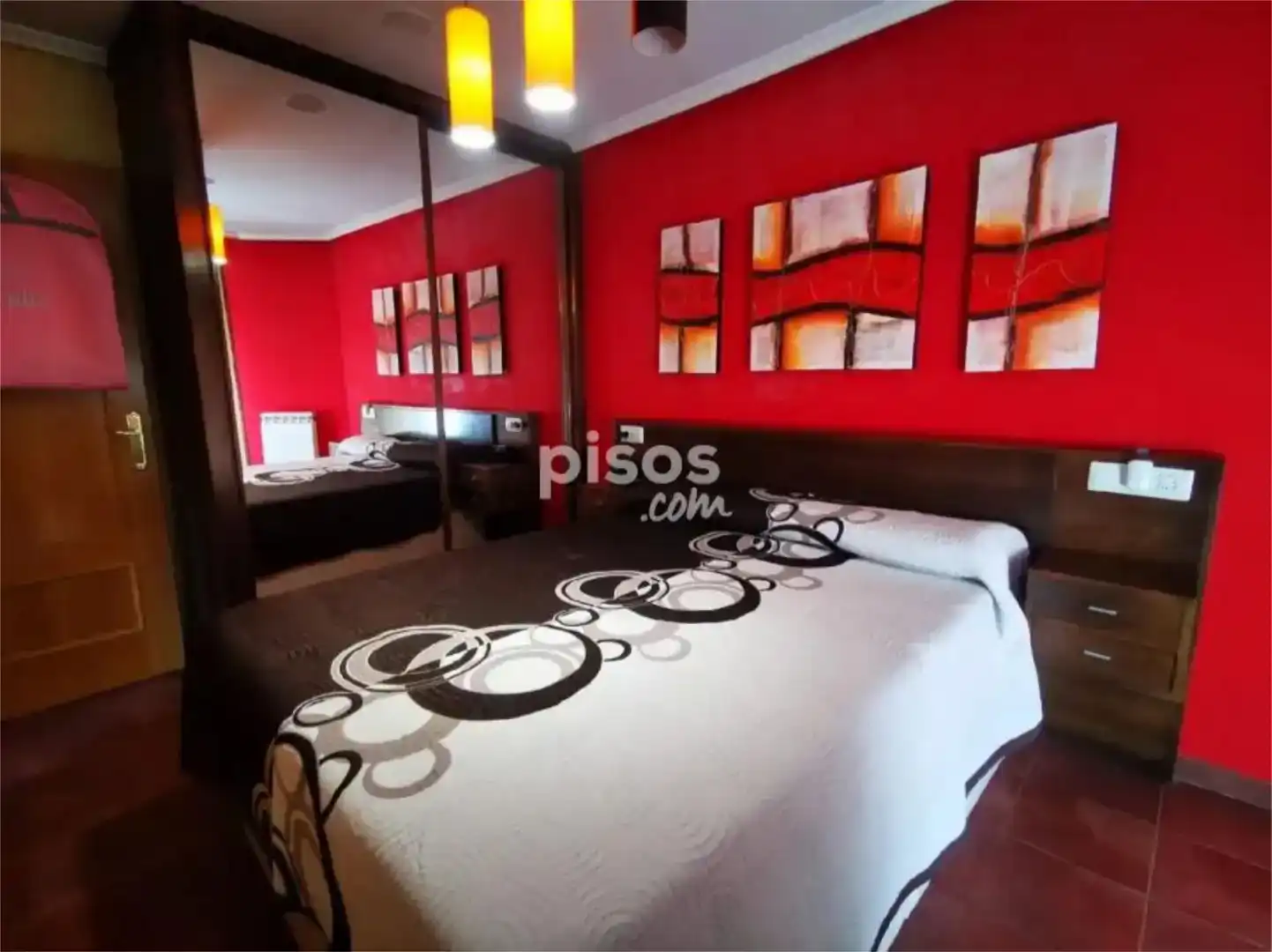 Dormitori de Casa adosada en venda en Venta de Baños amb Aire condicionat