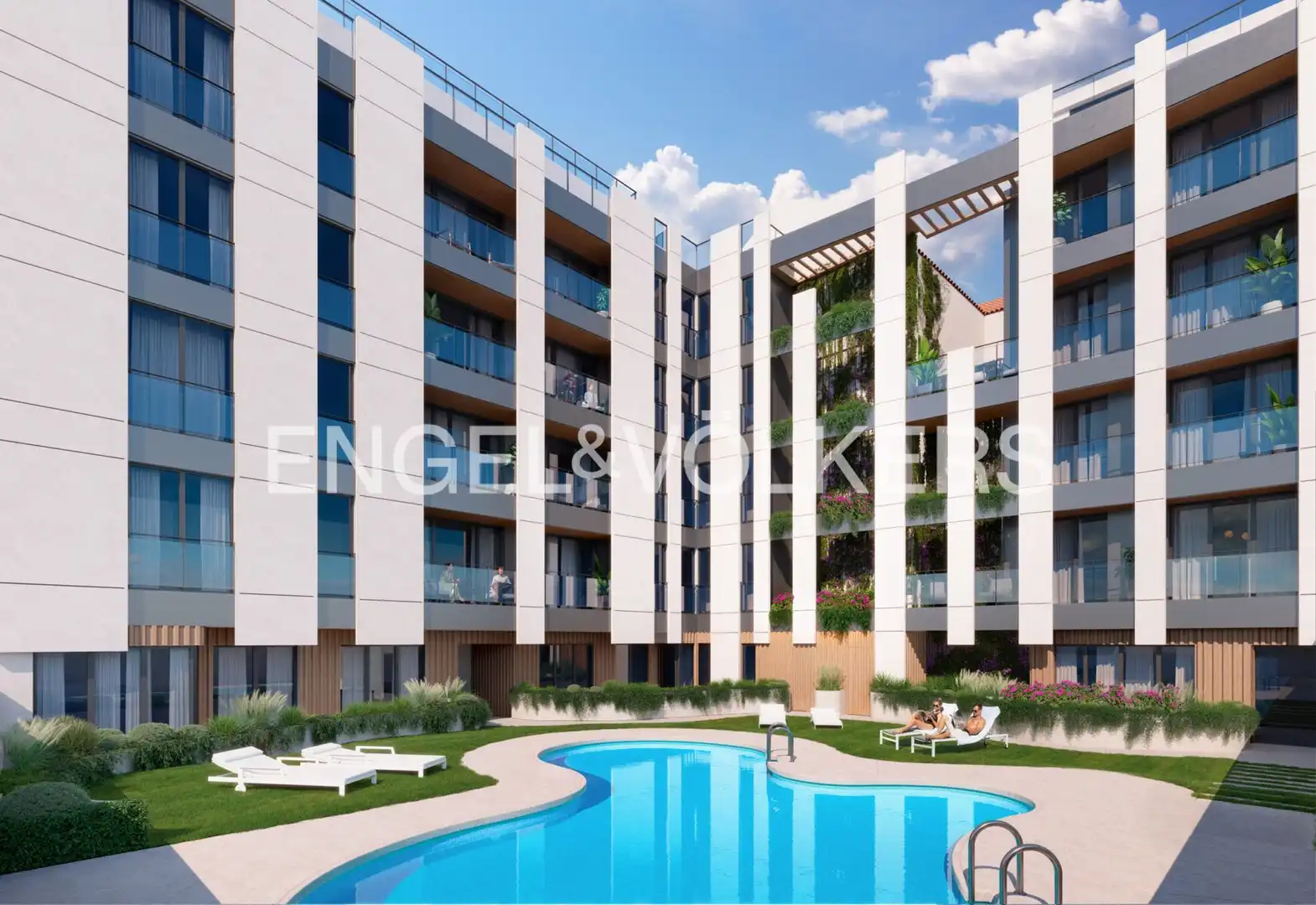 Swimming pool of Attic for rent in  Madrid Capital  with Air Conditioner, Heating and Private garden