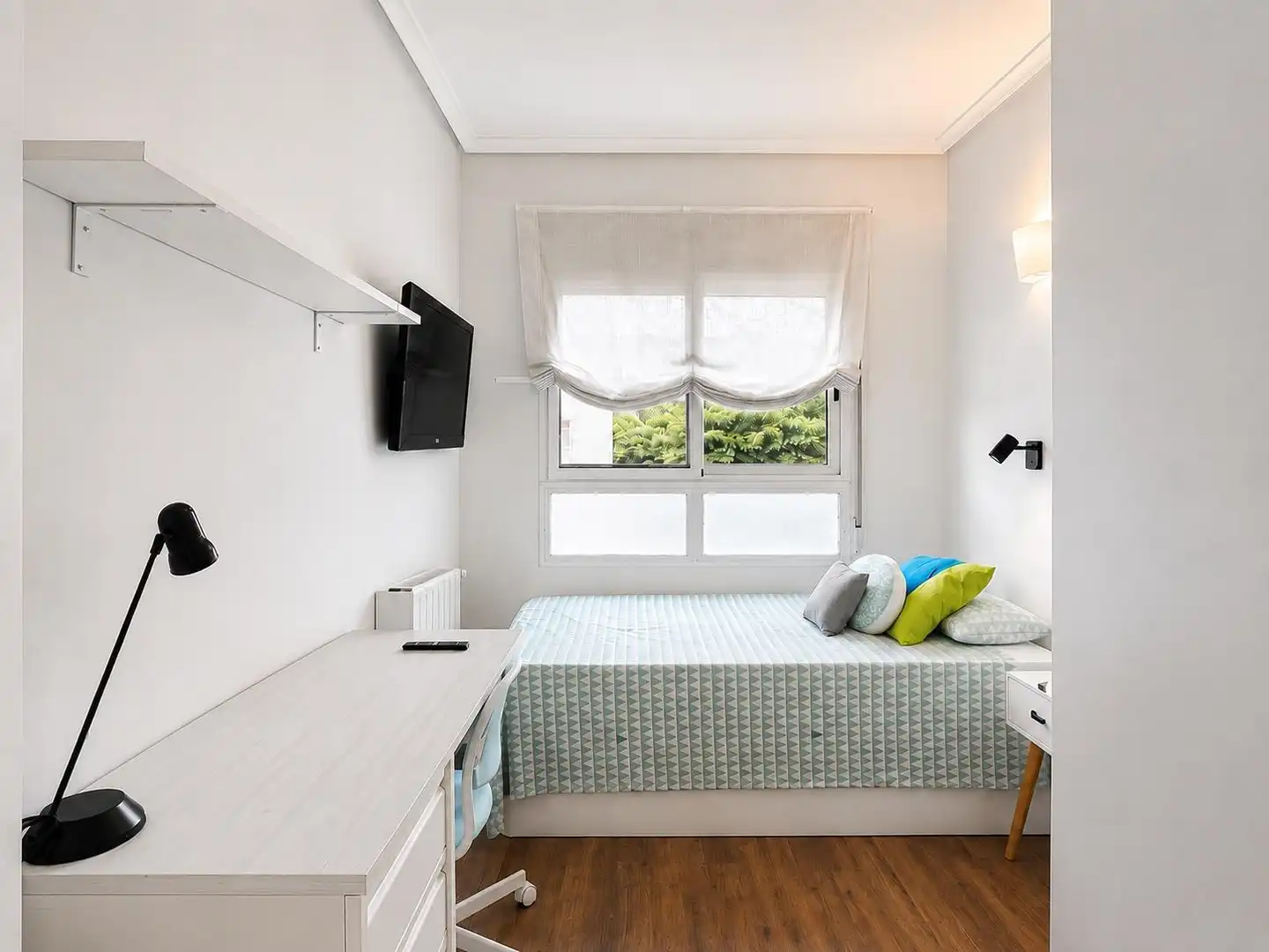 Bedroom of Flat for rent in Valencia  with Heating, Parquet flooring and Furnished