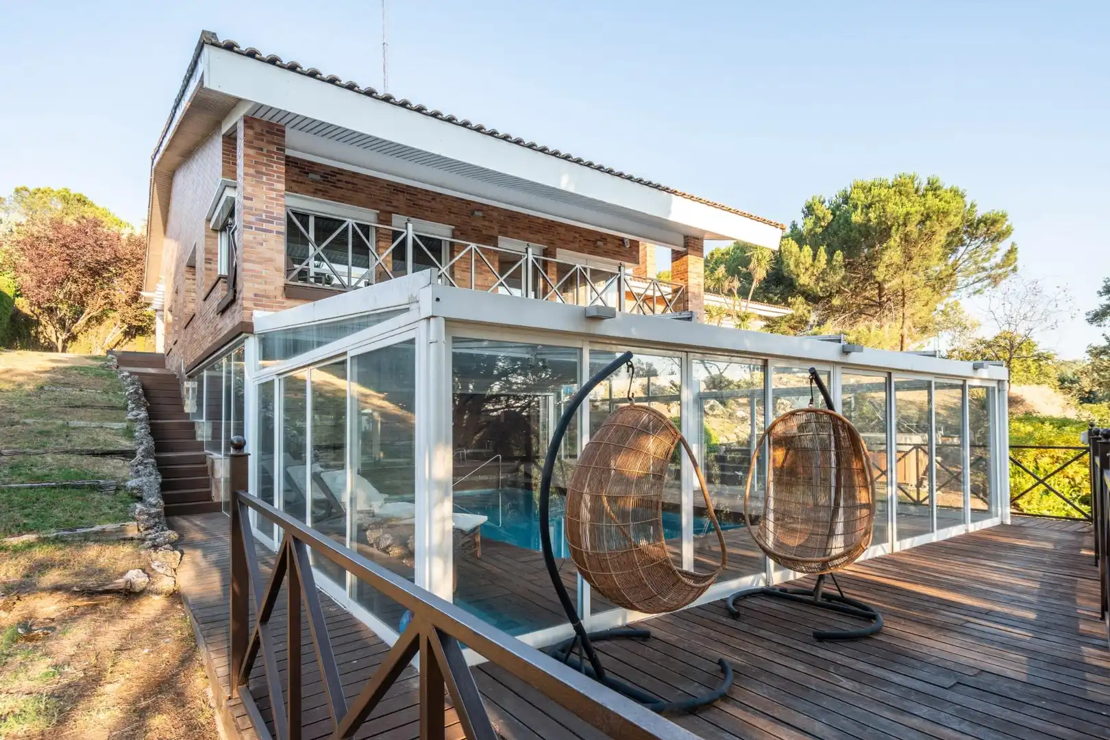 Terrassa de Casa o xalet en venda en Las Rozas de Madrid amb Aire condicionat, Calefacció i Jardí privat