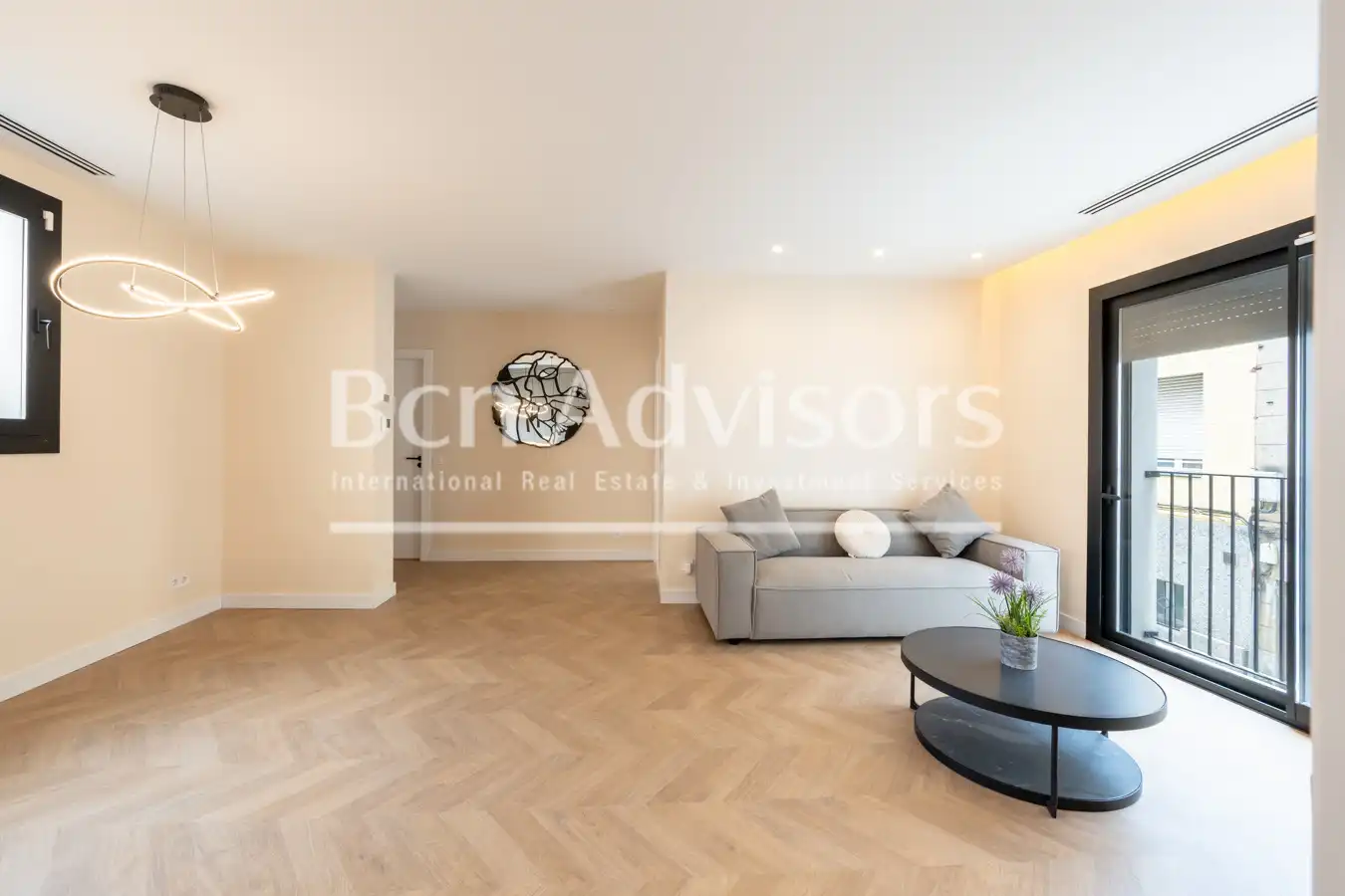 Living room of Flat for sale in Barcelona  with Air Conditioner, Heating and Parquet flooring