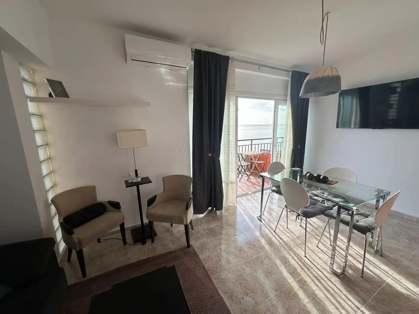 Living room of Apartments for rent in Fuengirola  with Air Conditioner, Terrace and Furnished