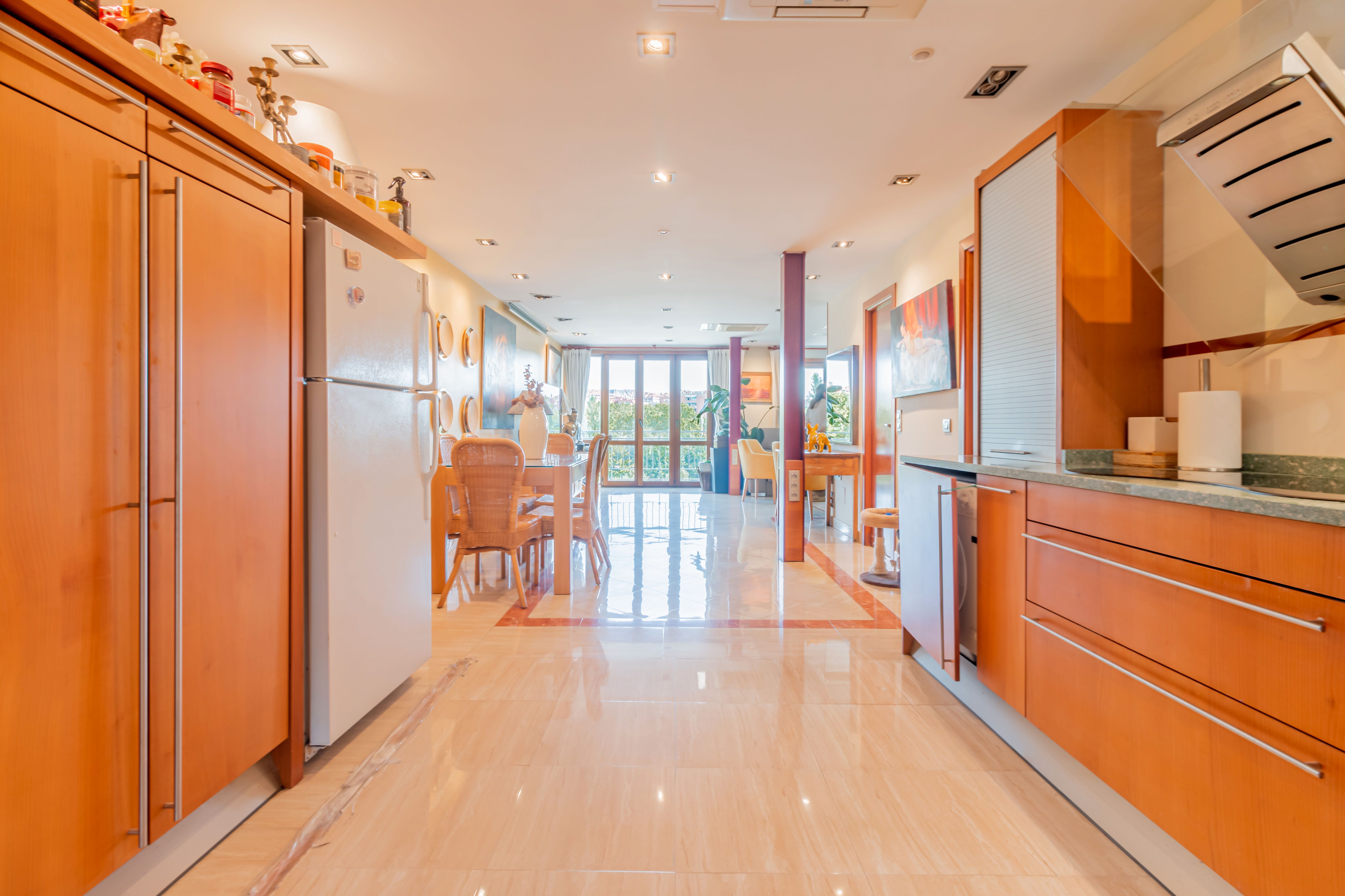 Kitchen of Flat for sale in  Madrid Capital  with Heating