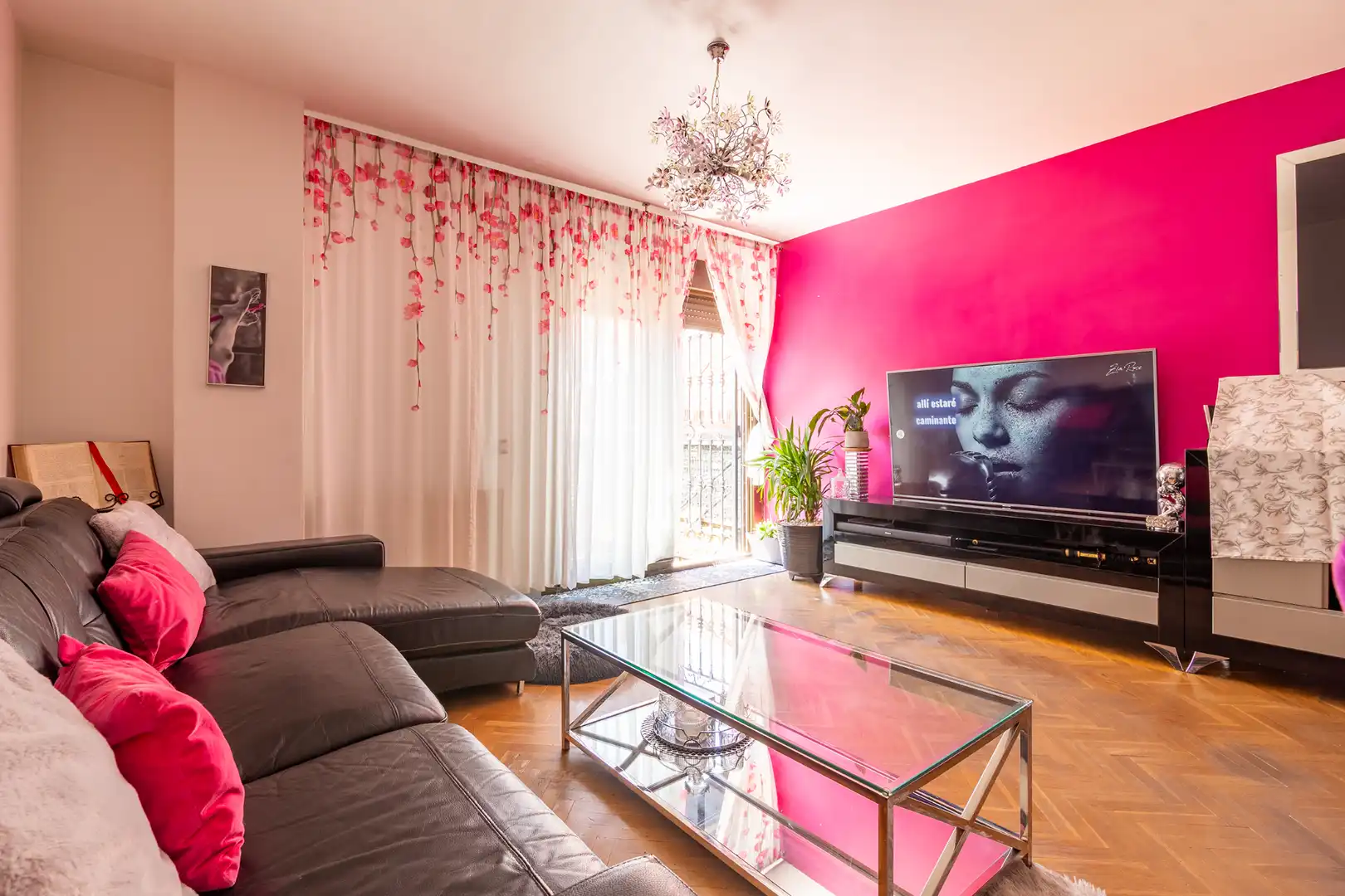 Living room of Ground floor for sale in Alcorcón  with Heating, Private garden and Parquet flooring