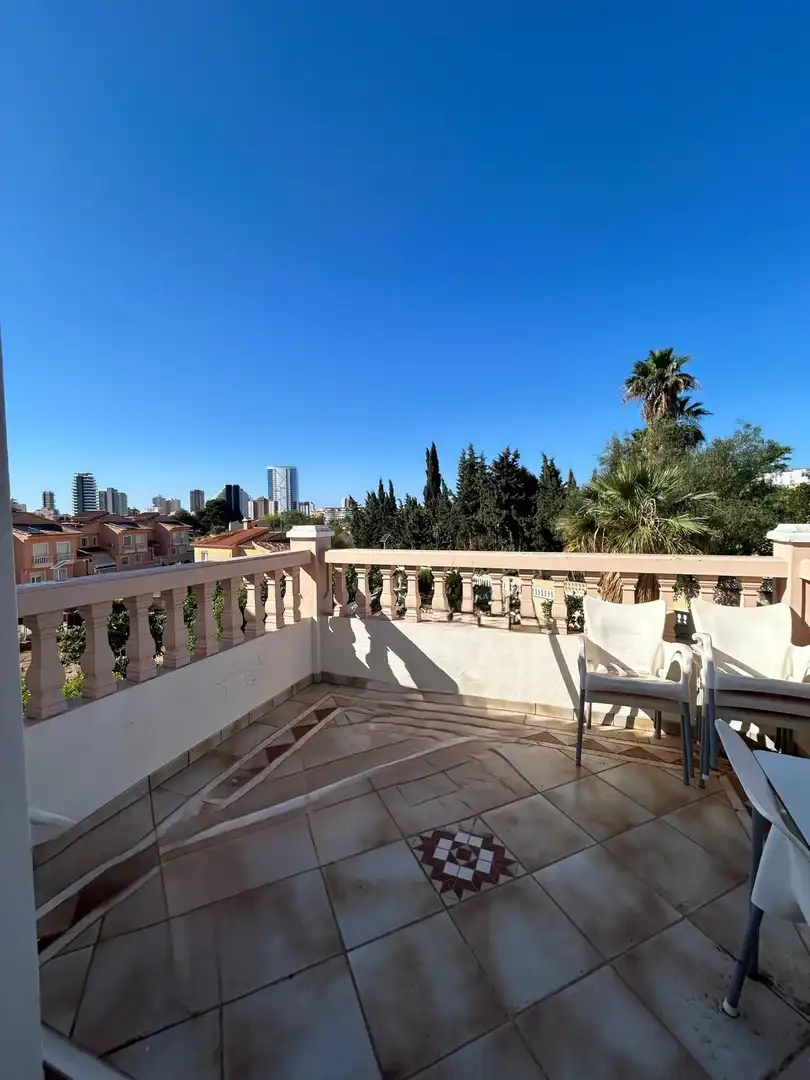 Terrace of Houses for sale in Calpe / Calp  with Air Conditioner, Private garden and Terrace