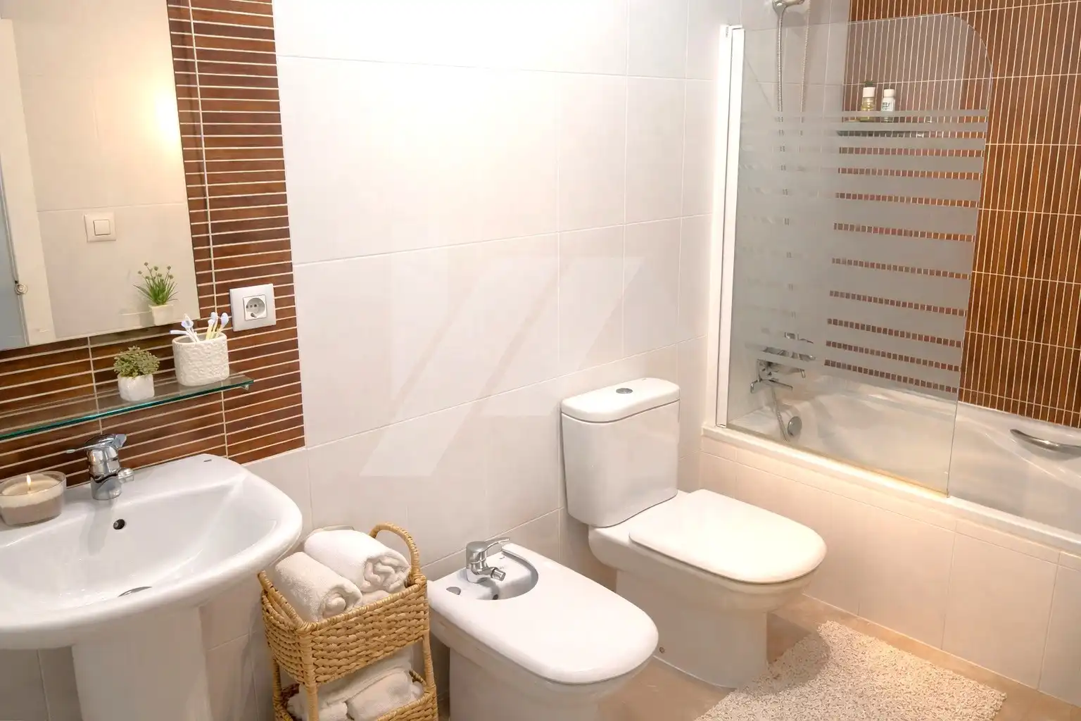 Bany de Apartament en venda en Pedreguer amb Aire condicionat, Calefacció i Jardí privat