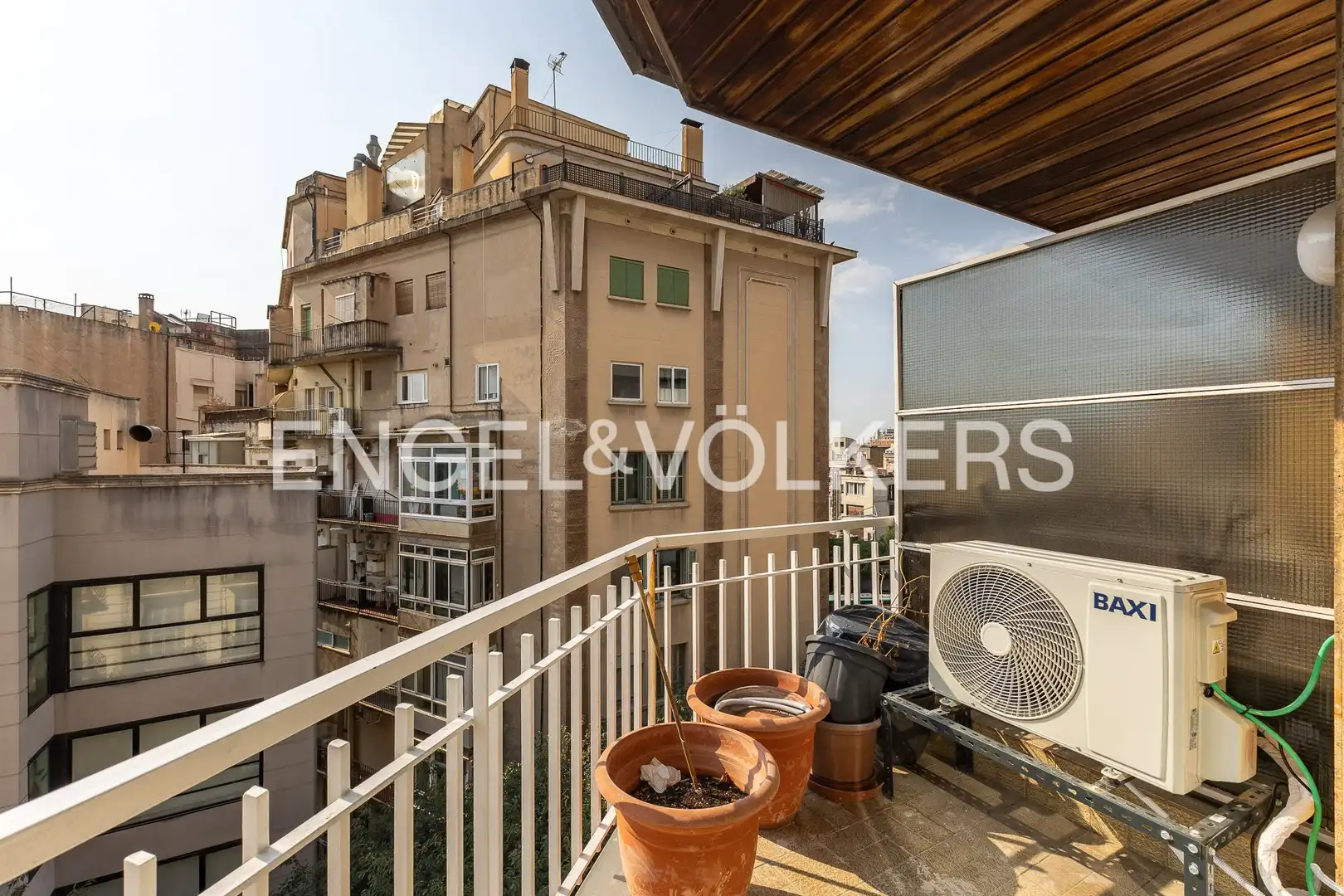 Terraza de Piso de alquiler en Barcelona con Aire acondicionado, Calefacción y Parquet