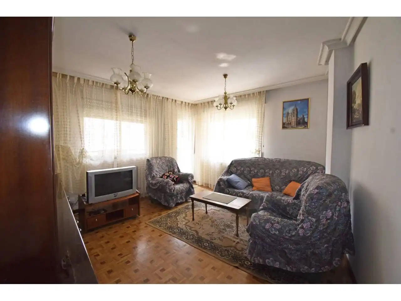 Sala de estar de Piso de alquiler en León Capital  con Calefacción, Terraza y Trastero