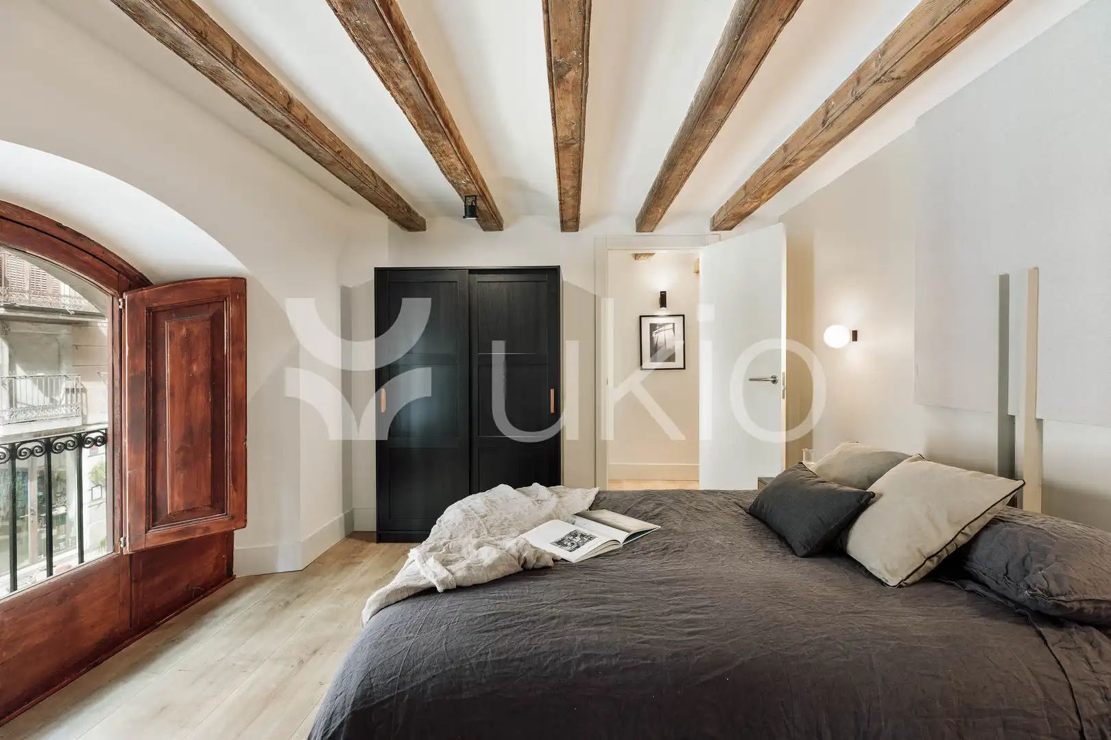 Habitación de Apartamento de alquiler en Barcelona con Aire acondicionado, Calefacción y Amueblado