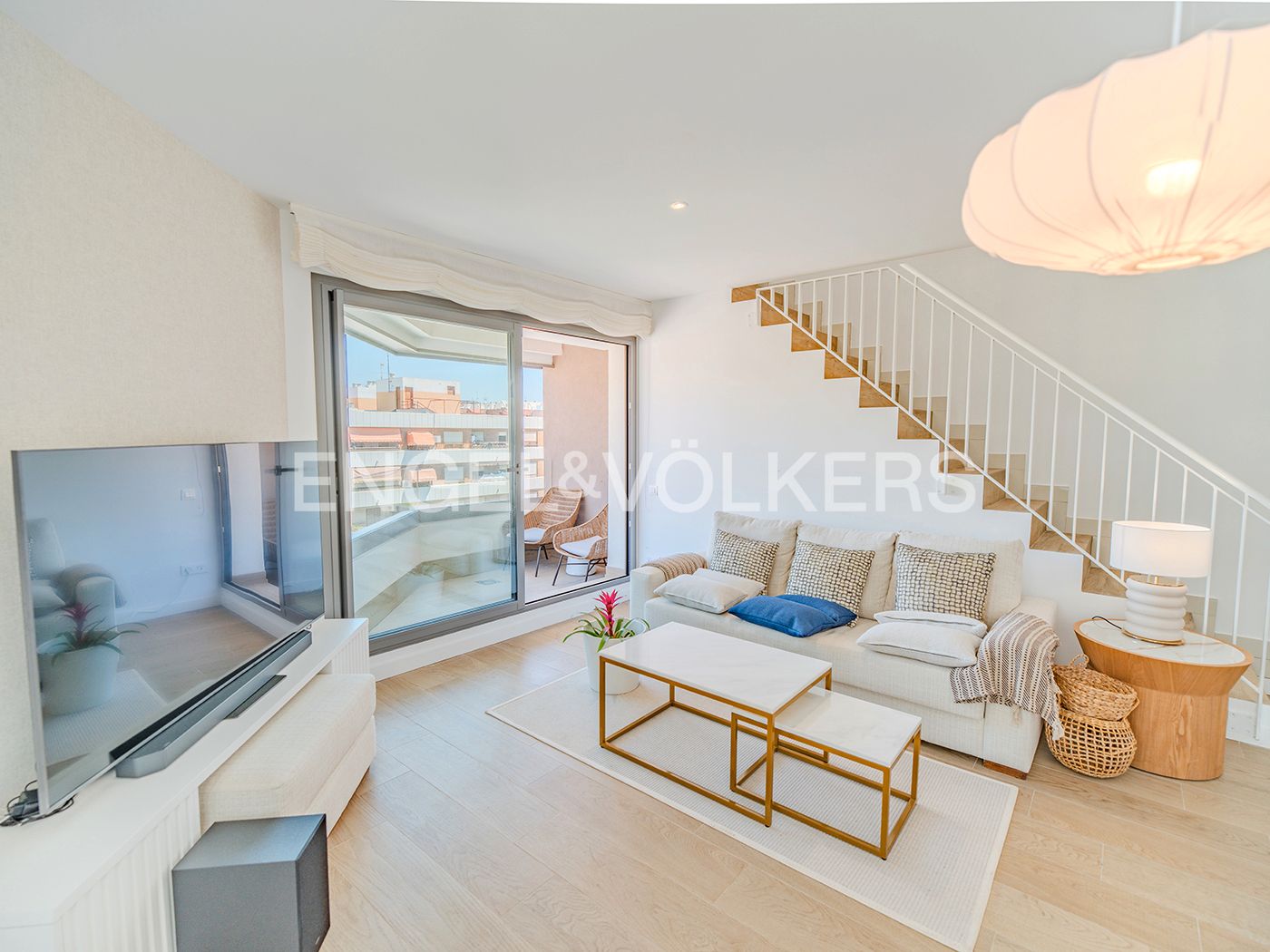 Living room of Attic to rent in Alicante / Alacant  with Air Conditioner, Heating and Terrace