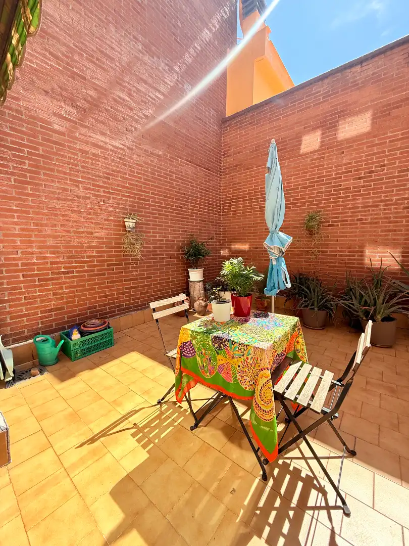 Terraza de Casa adosada en venta en San Sebastián de los Reyes con Aire acondicionado, Calefacción y Jardín privado