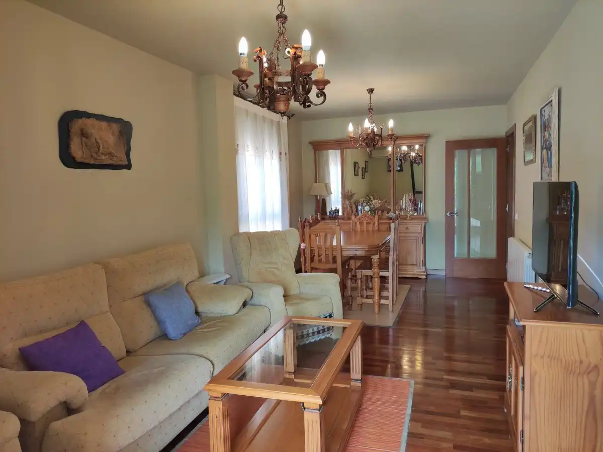 Sala d'estar de Pis en venda en Boltaña amb Calefacció, Parquet i Terrassa