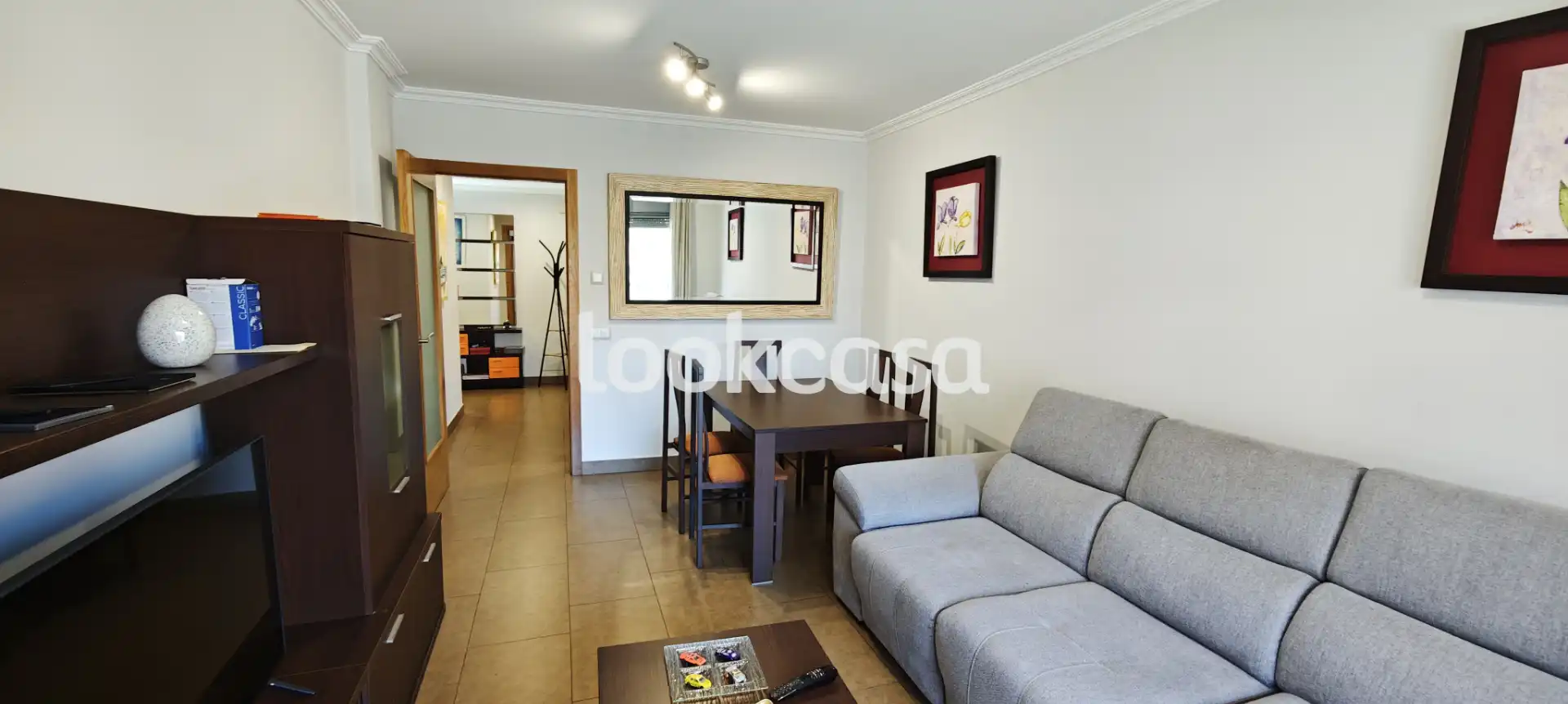 Living room of Flat for sale in Sanxenxo  with Heating, Parquet flooring and Terrace