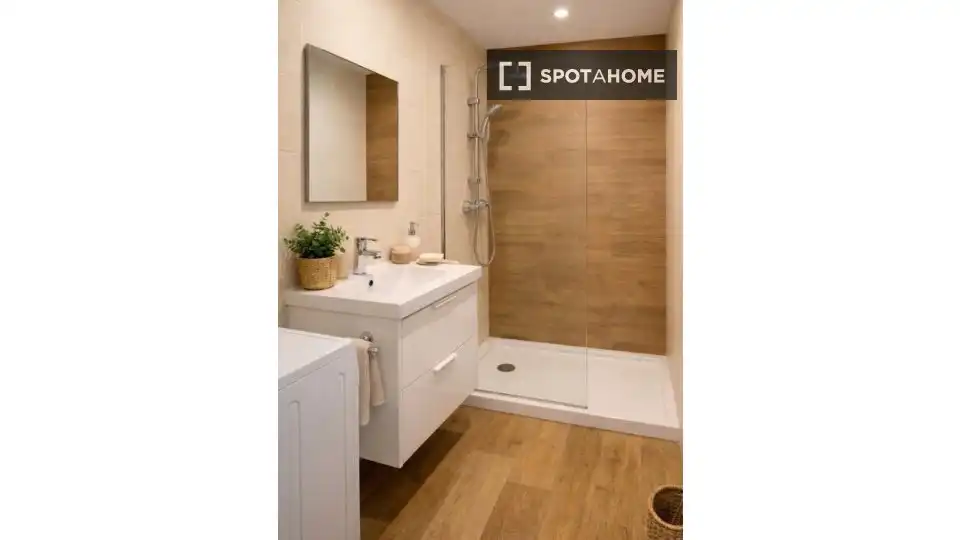 Badezimmer von Wohnungen zur untervermieten in Mijas mit Klimaanlage, Terrasse und Möbliert