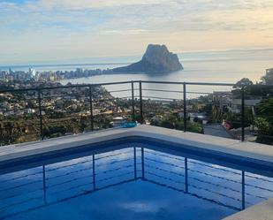 Piscina de Casa o xalet de lloguer en Calpe / Calp amb Aire condicionat, Calefacció i Jardí privat