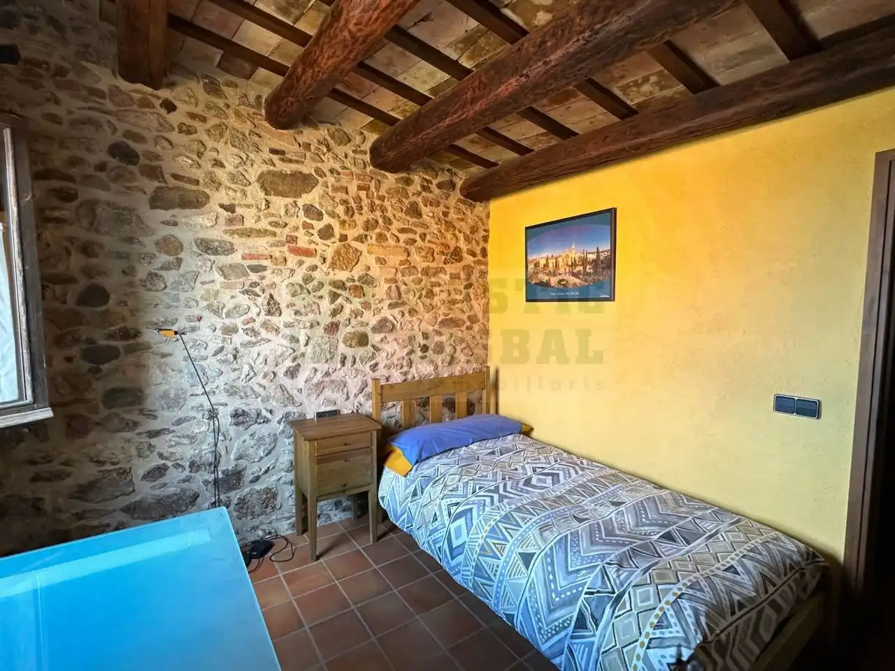 Bedroom of Country homes for rent in Cruïlles, Monells I Sant Sadurní de L'Heura  with Heating, Terrace and Furnished
