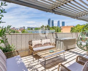Terrace of Duplex for sale in  Madrid Capital  with Terrace, Storage room and Swimming Pool
