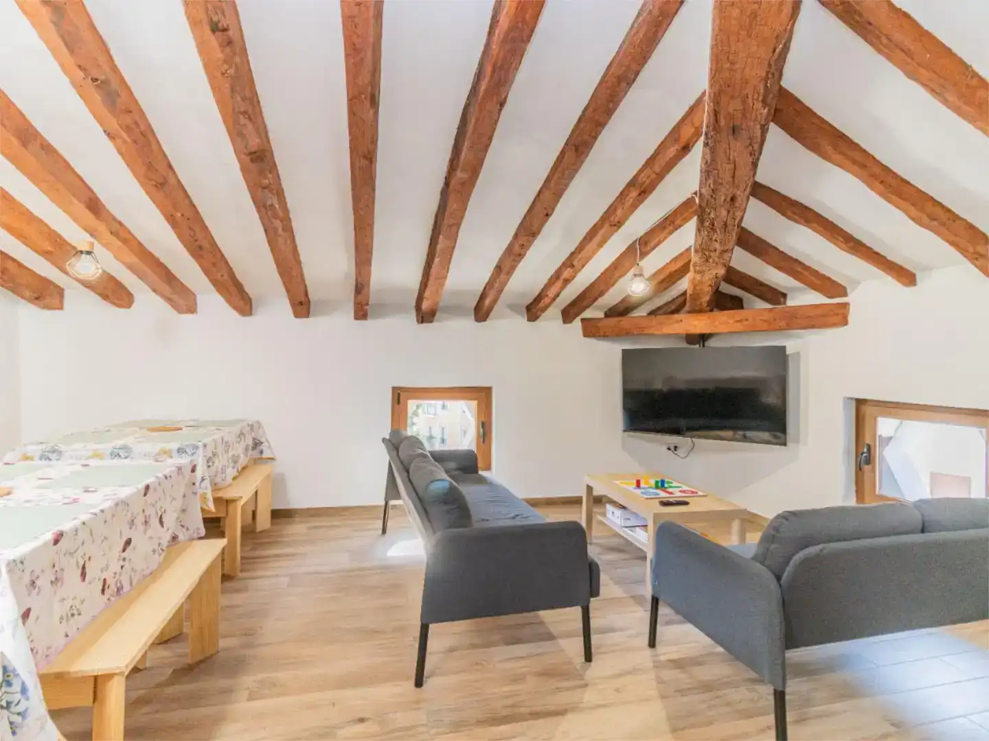 Sala d'estar de Casa adosada per a compartir en Calatayud amb Aire condicionat i Moblat