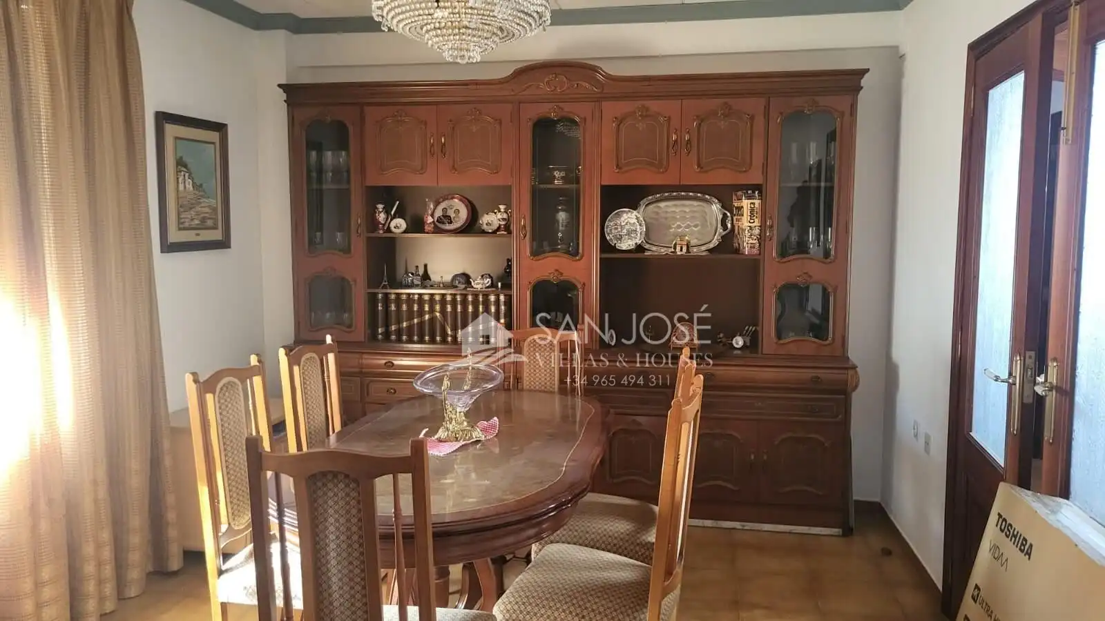 Comedor de Piso de alquiler en El Verger con Aire acondicionado, Amueblado y Balcón