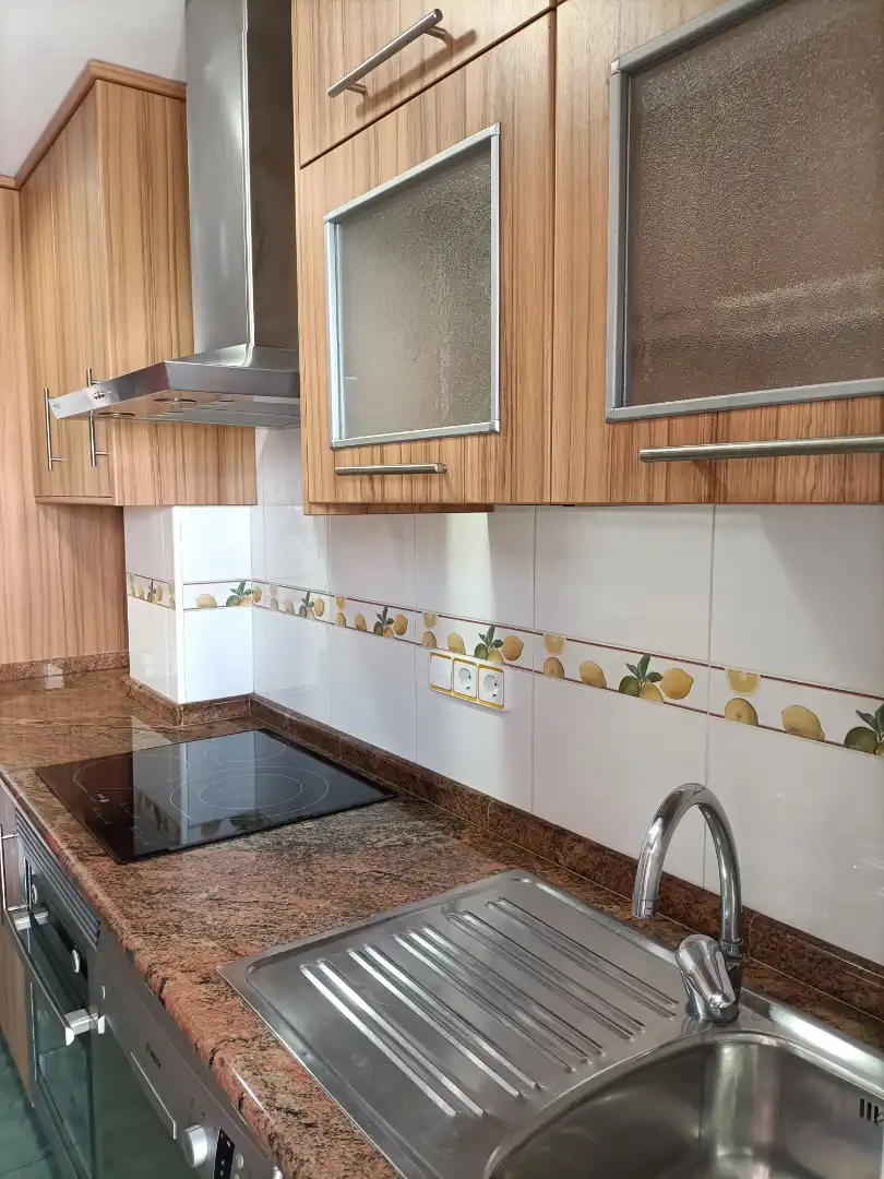 Kitchen of Flat for sale in Castellnovo  with Terrace, Furnished and Balcony