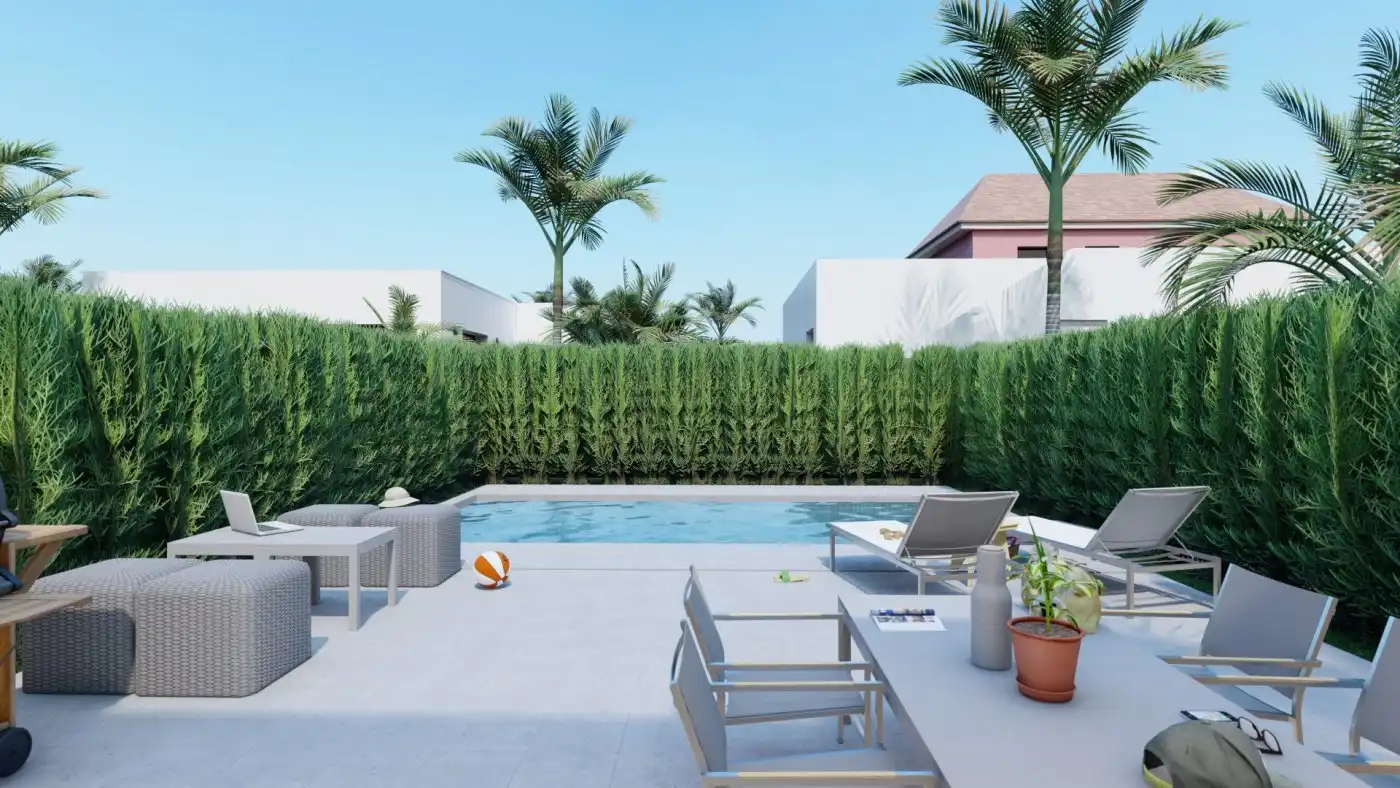 Terrassa de Casa o xalet en venda en Cartagena amb Aire condicionat, Jardí privat i Terrassa