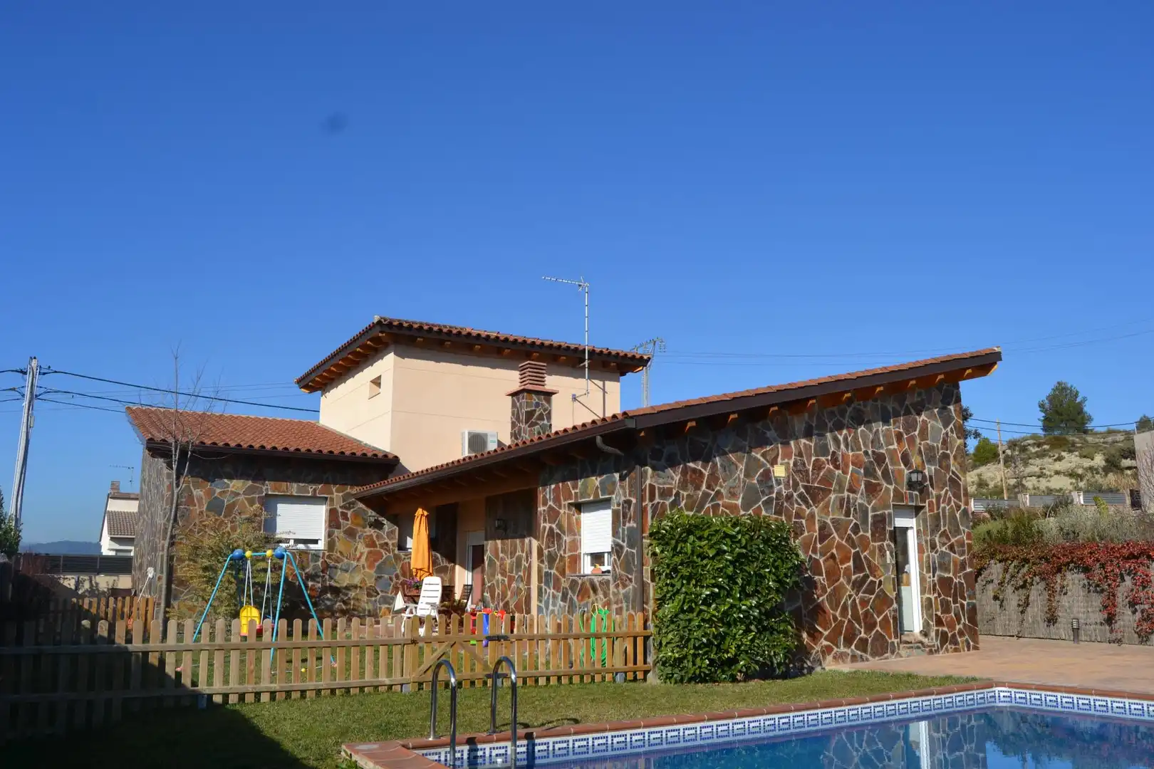 Jardín de Casa o chalet en venta en Sant Vicenç de Castellet con Calefacción, Terraza y Piscina