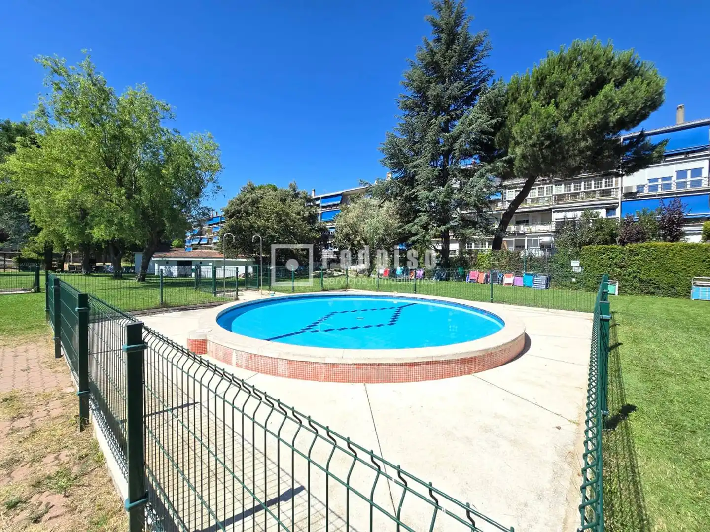Swimming pool of Flat for sale in Collado Villalba  with Air Conditioner, Heating and Private garden