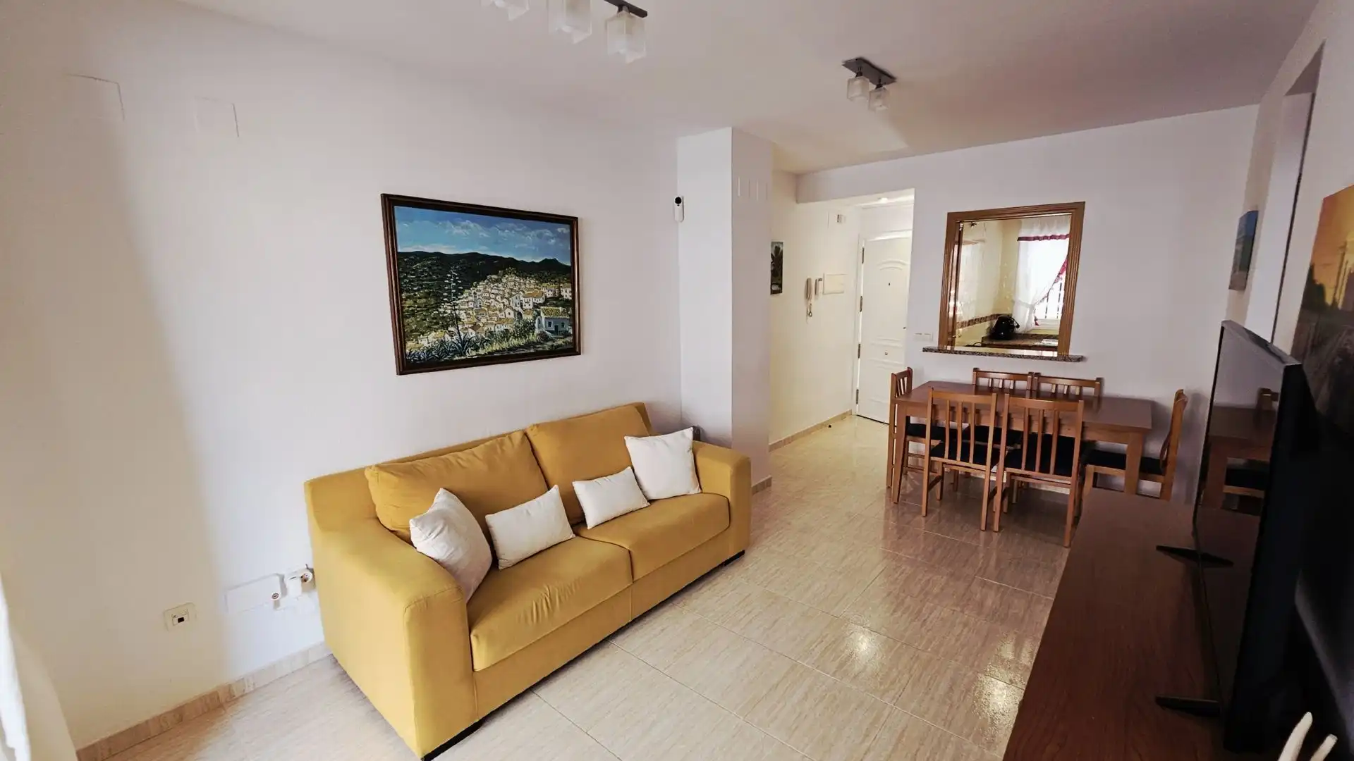 Sala de estar de Apartamento en venta en Oropesa del Mar / Orpesa con Aire acondicionado, Calefacción y Terraza