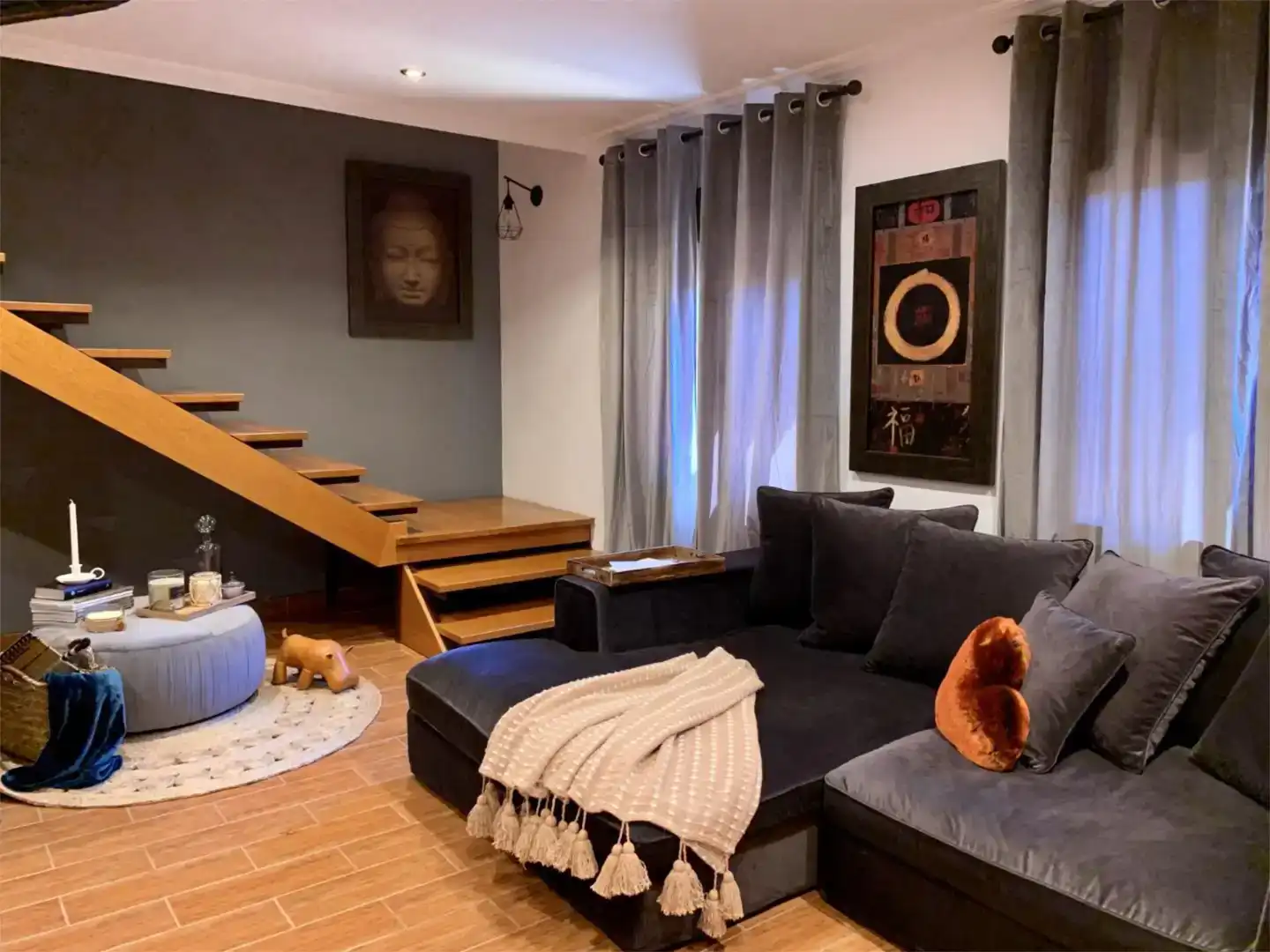 Sala de estar de Casa o chalet en venta en Fuentealbilla con Parquet y Trastero