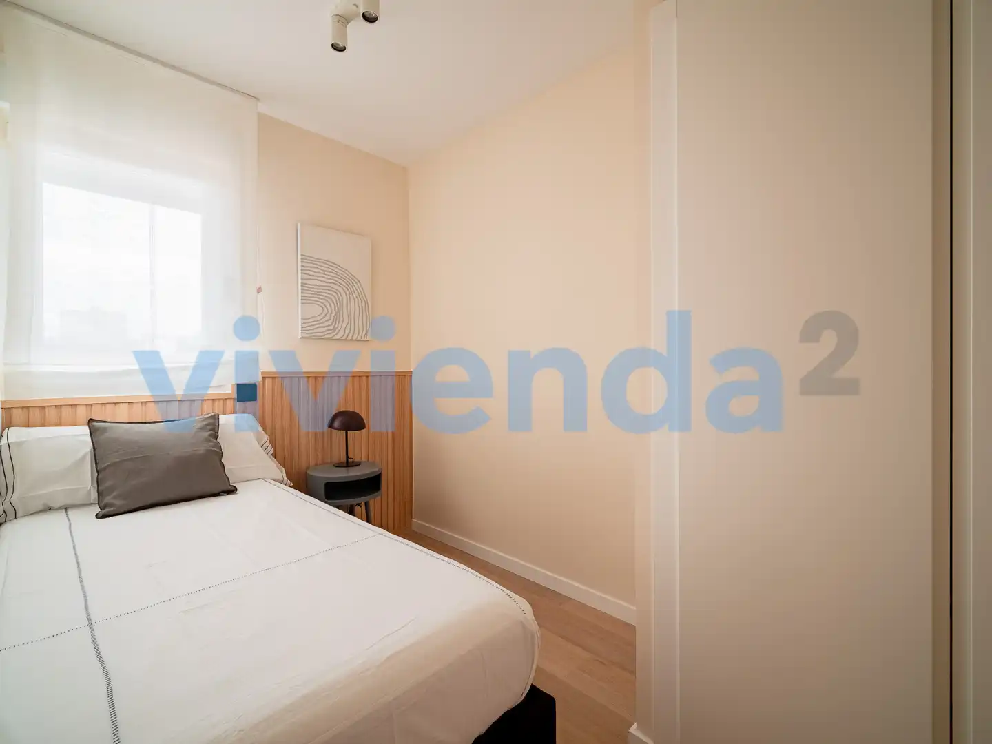 Schlafzimmer von Wohnung zur Miete in Madrid mit Klimaanlage, Heizung und Terrasse