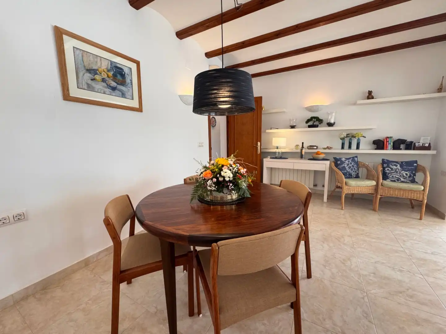 Menjador de Casa o xalet en venda en Moraira amb Aire condicionat, Calefacció i Jardí privat