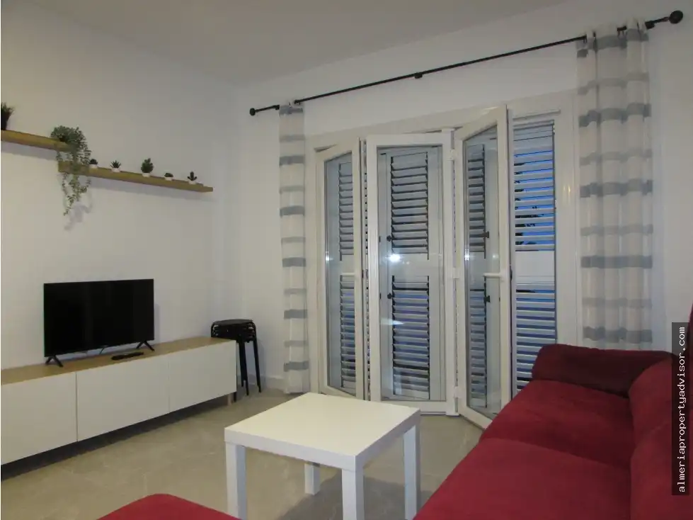 Sala d'estar de Apartament de lloguer en Mojácar amb Aire condicionat, Calefacció i Terrassa