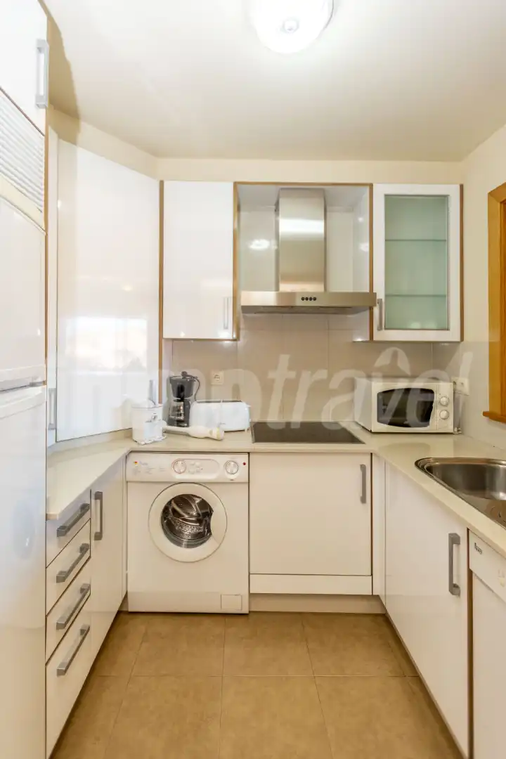 Cuina de Apartament en venda en Sanxenxo amb Calefacció, Parquet i Terrassa