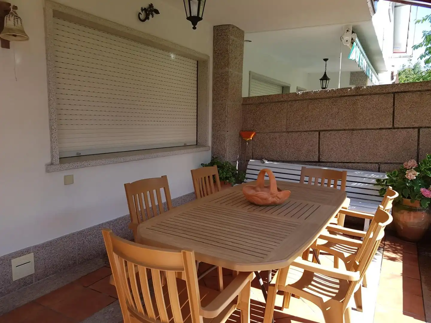 Terrassa de Casa o xalet en venda en Campo Lameiro amb Piscina