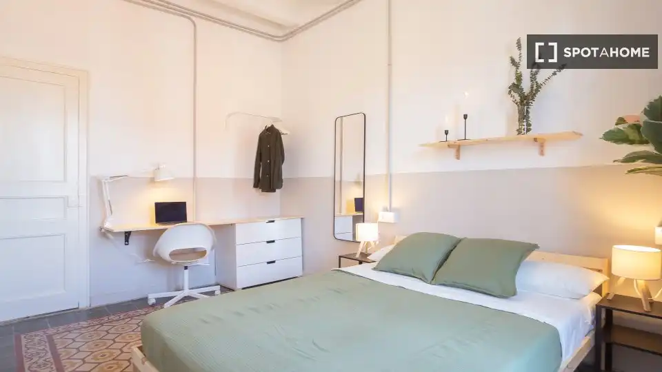 Habitación de Piso para compartir en Barcelona con Aire acondicionado, Calefacción y Terraza