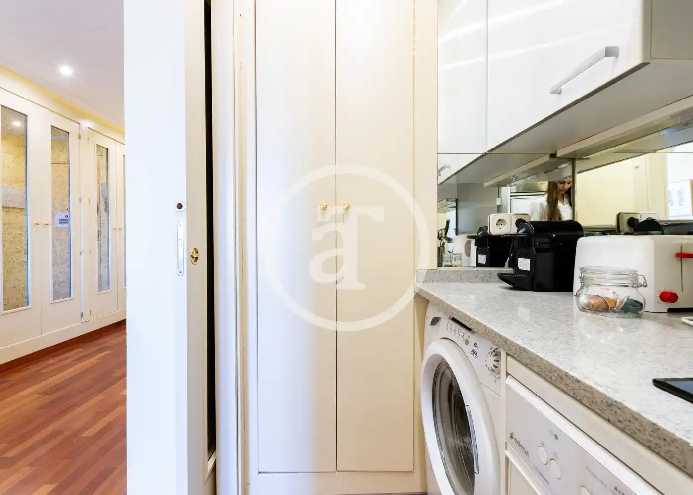 Küche von Wohnung zur Miete in Madrid mit Klimaanlage, Heizung und Möbliert
