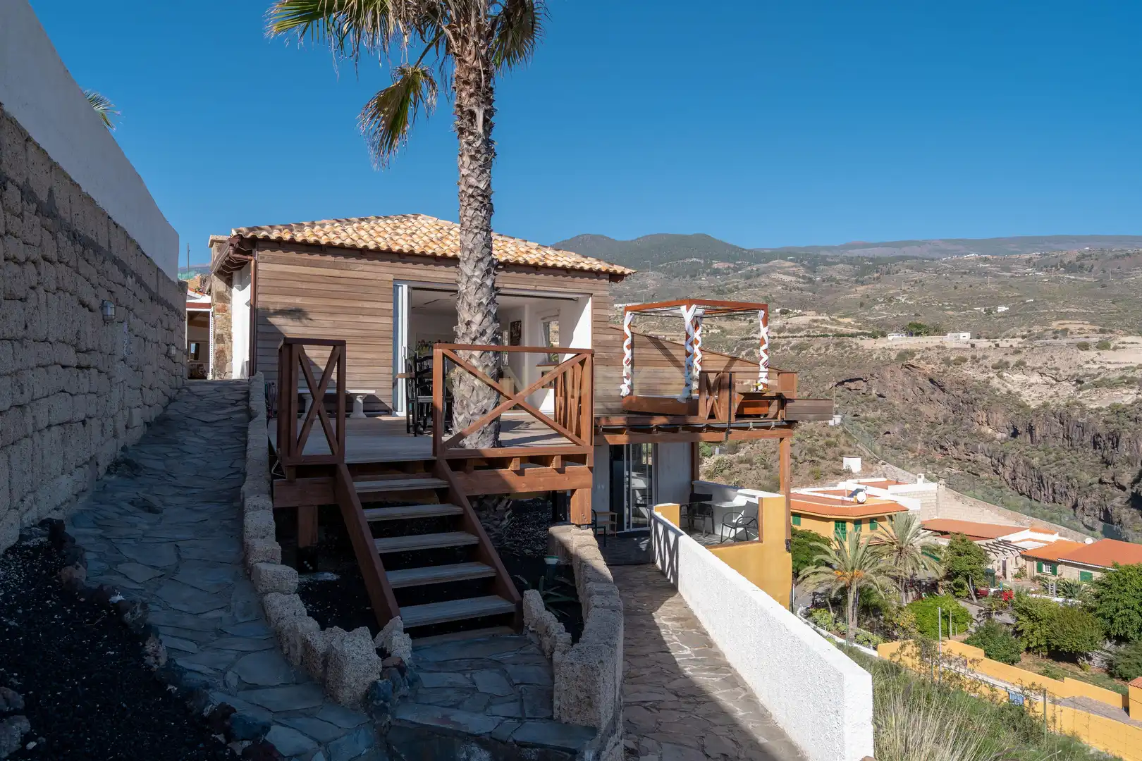 Terrasse von Haus oder Chalet zur Miete in Candelaria