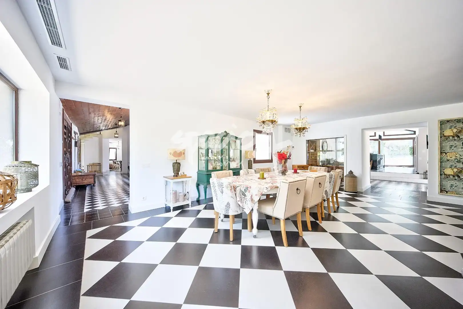 Dining room of Houses for rent in Villanueva de la Cañada  with Air Conditioner, Heating and Private garden