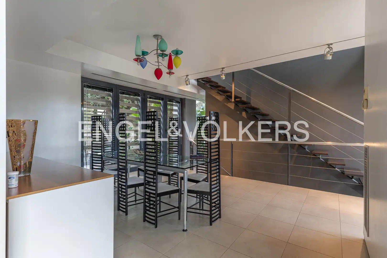 Dining room of Houses for sale in Sant Cugat del Vallès  with Air Conditioner, Heating and Private garden