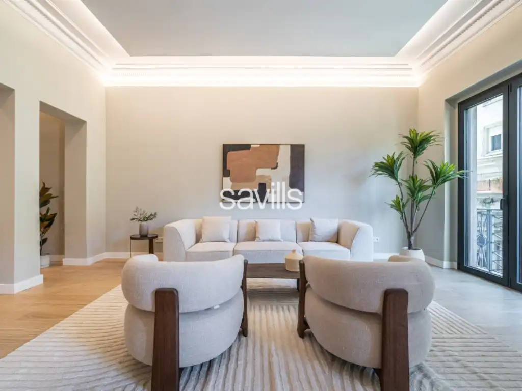 Sala de estar de Apartamento en venta en Barcelona con Aire acondicionado, Horno y Lavadora