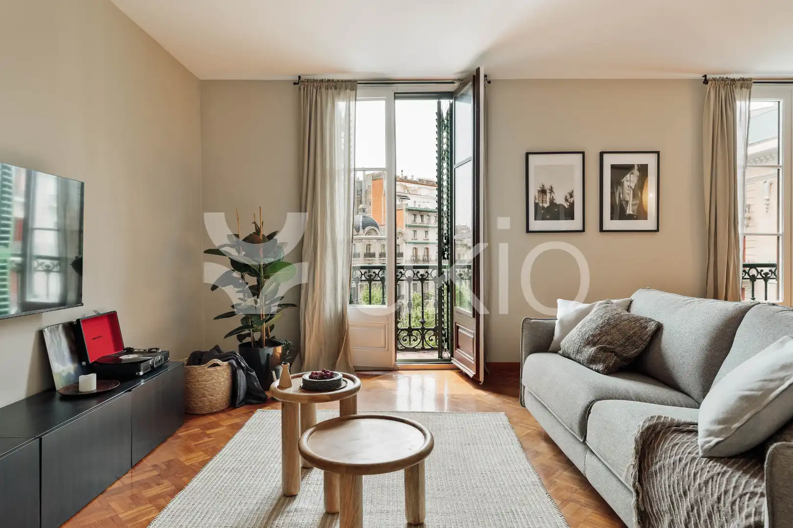 Sala d'estar de Apartament de lloguer en Barcelona amb Aire condicionat, Calefacció i Moblat
