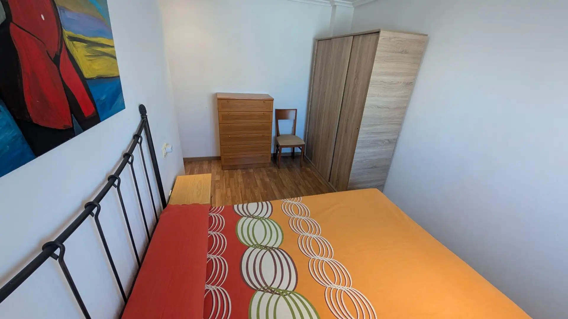 Bedroom of Flat for rent in Elche / Elx  with Air Conditioner, Terrace and Furnished