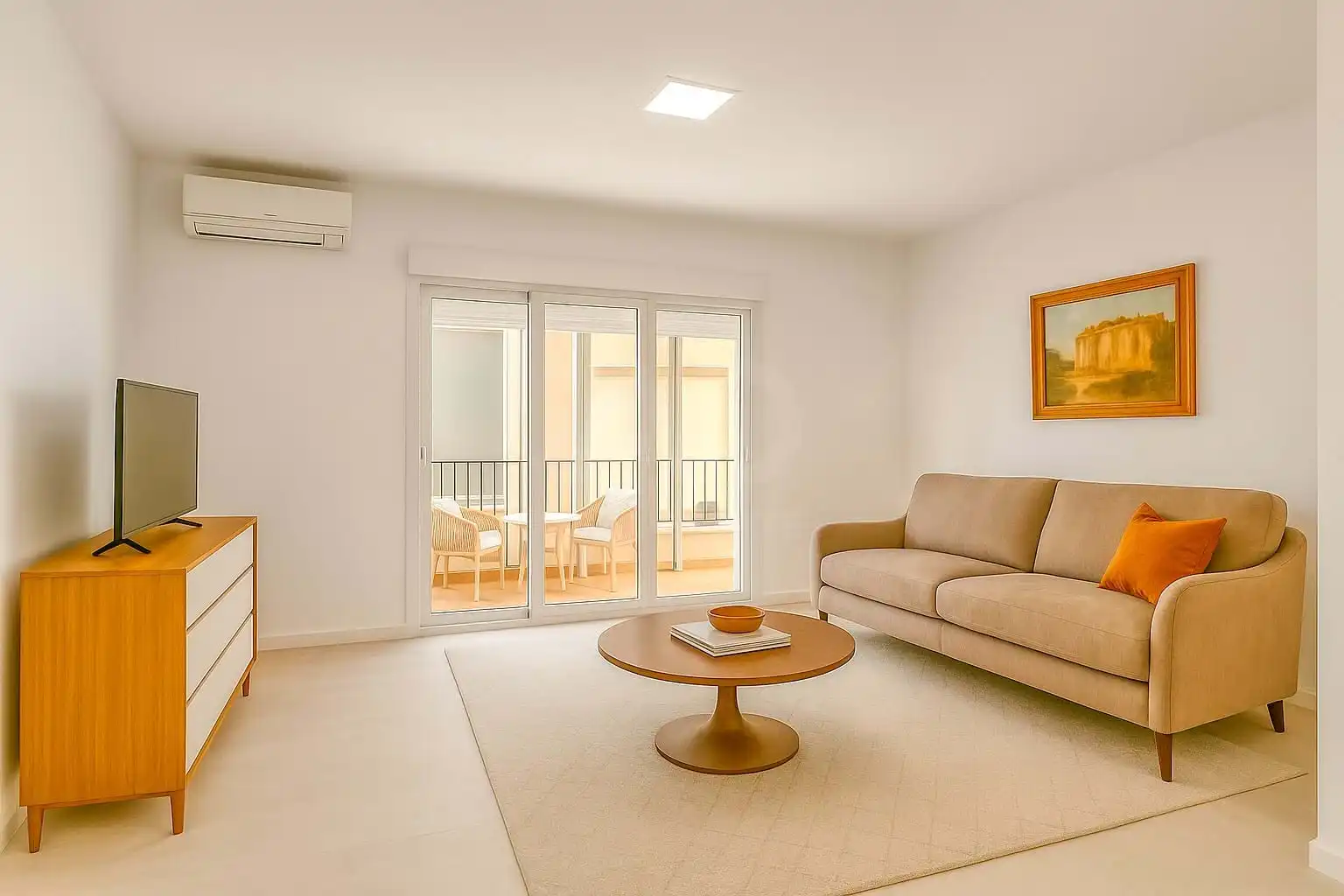Living room of Flat for sale in El Campello  with Air Conditioner and Heating