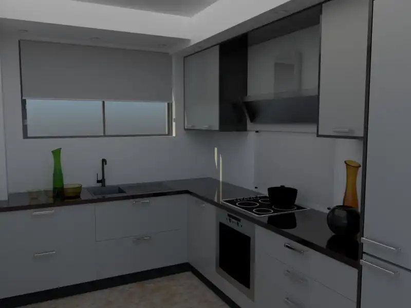 Kitchen of Flat for sale in Finestrat  with Air Conditioner, Private garden and Terrace
