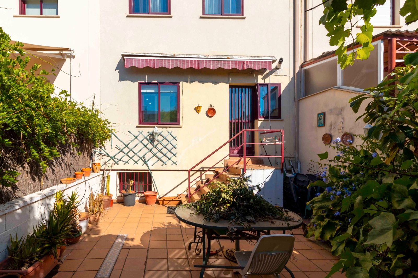 Terrace of Single-family semi-detached for sale in Badajoz Capital  with Air Conditioner, Heating and Private garden