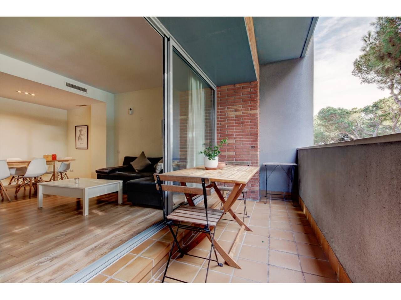 Terrace of Flat for rent in Gavà  with Air Conditioner, Heating and Parquet flooring