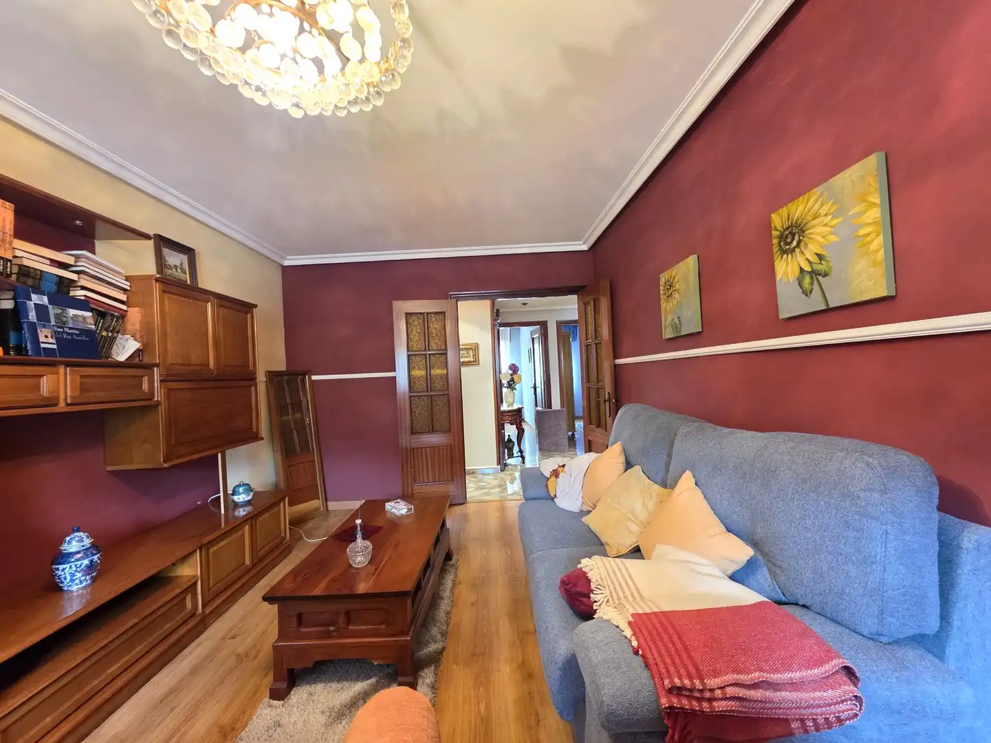 Wohnzimmer von Wohnung zum Verkauf in San Martín del Rey Aurelio mit Heizung, Privatgarten und Parkett